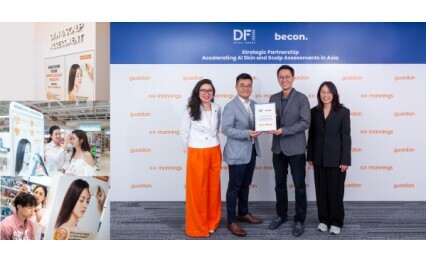 （合照：由左至右）DFI 零售集團健康與美容產品業務商務拓展總監鄭婕慧、DFI零售集團健康與美容產品業務行政總裁黃曦嵐、Becon 行政總裁Minsuk Park、Becon 營運總監 Kyungah Kim