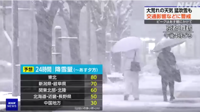 日本大雪