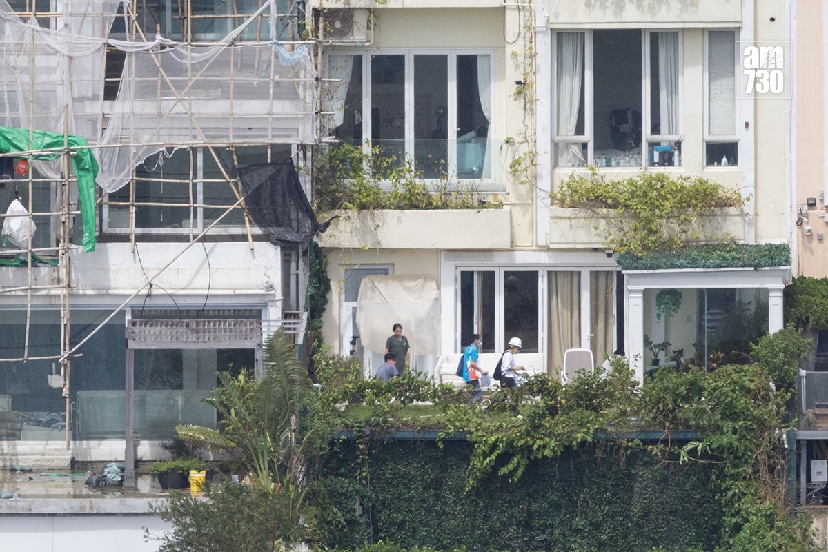 屋宇署2023年9月大規模巡查紅山半島臨海一帶獨立屋。(資料圖片/蘇文傑攝)