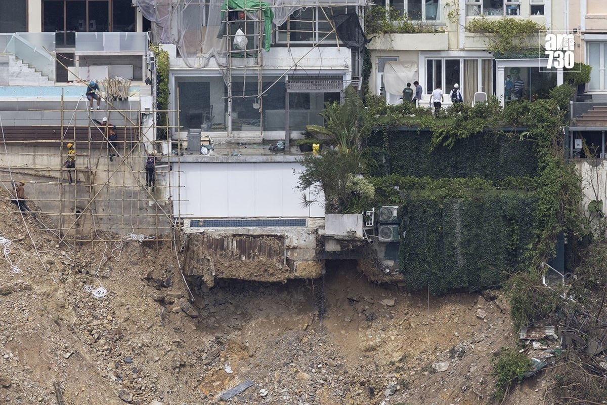 屋宇署2023年9月大規模巡查紅山半島臨海一帶獨立屋。(資料圖片／蘇文傑攝)