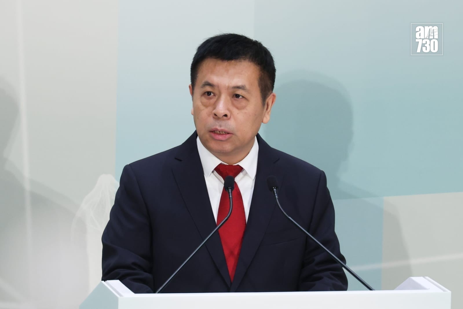 香港中醫醫院和政府中藥檢測中心舉行「旗艦領航 聯通世界」啓程儀式。(周令知攝)