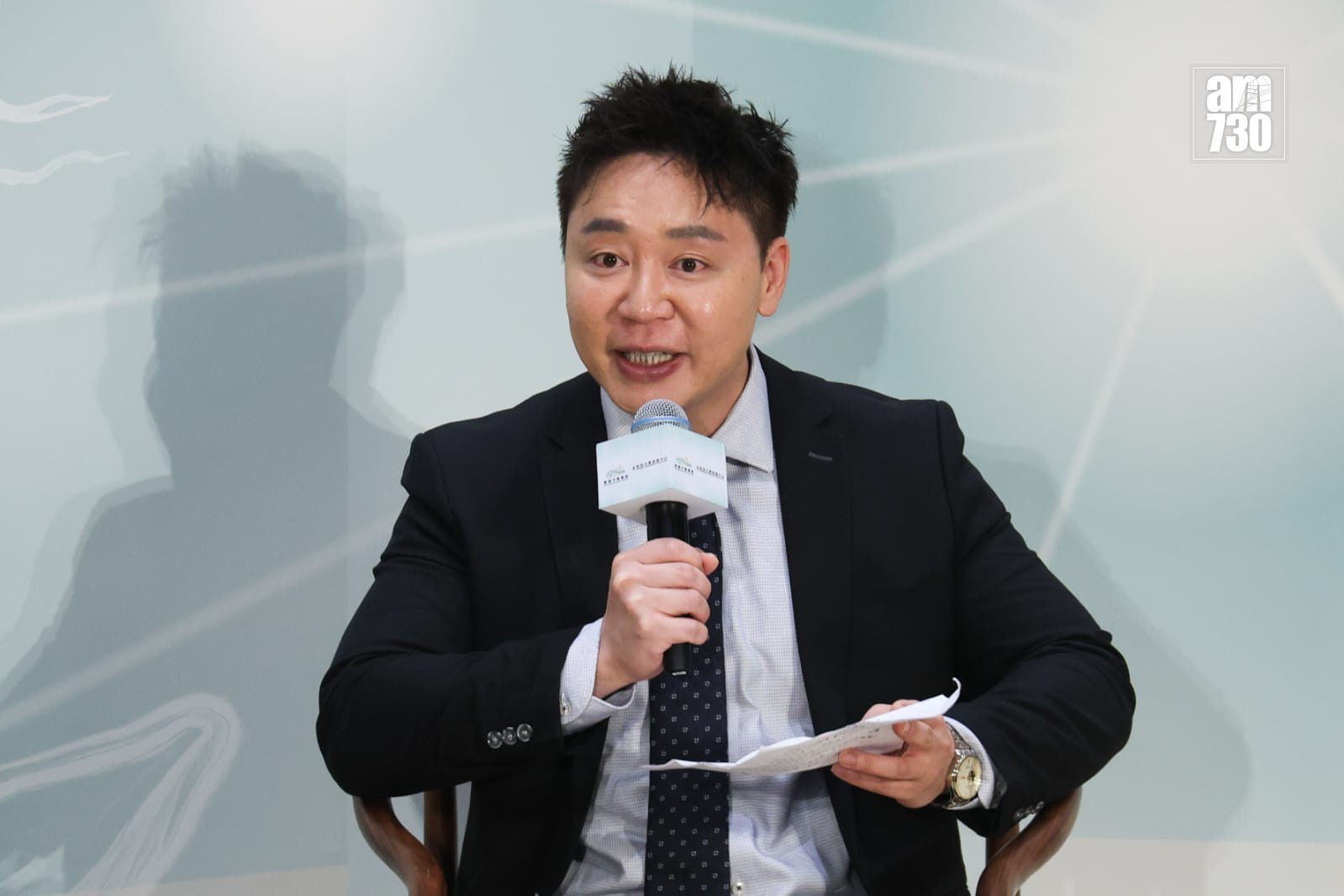 香港中醫醫院和政府中藥檢測中心舉行「旗艦領航 聯通世界」啓程儀式。(周令知攝)