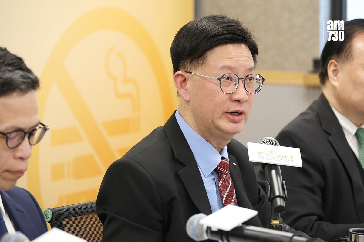 湯修齊建議，中環、銅鑼灣假日的行人專用區可試驗劃作禁煙區。(羅錦鴻攝)