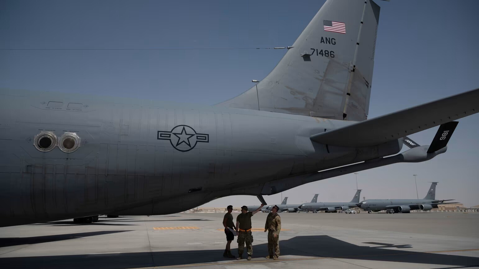 卡塔爾美軍基地。（美軍圖片）