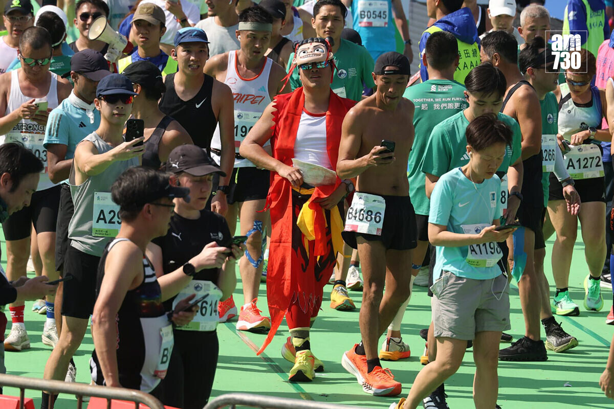 香港馬拉松1月18日舉行，大批跑手悉心打扮出戰。(資料圖片／鍾式明攝)