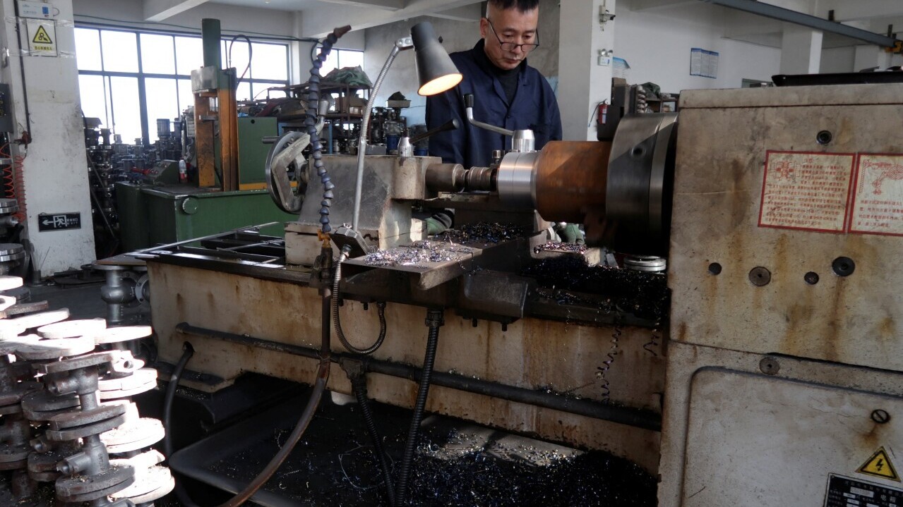 內地全年經濟按年增長5%，達到中央定下的目標，與2024年相同。（路透社資料圖片）