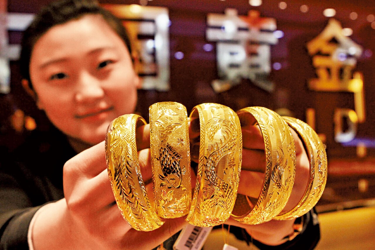 金價續創新高，大行料上半年或見每安士5千美元。(資料圖片)