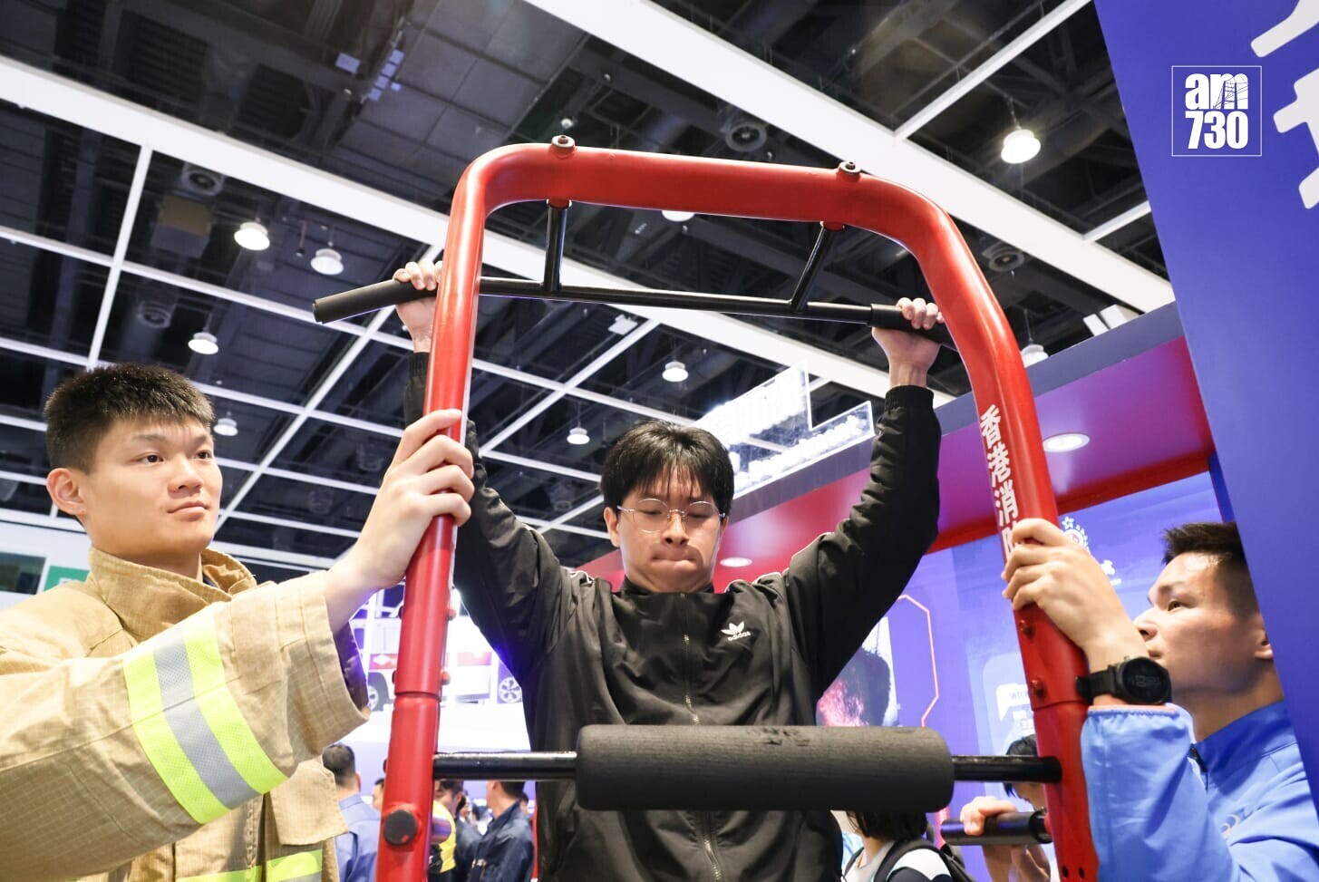 教育及職業博覽開鑼。(吳康琦攝)