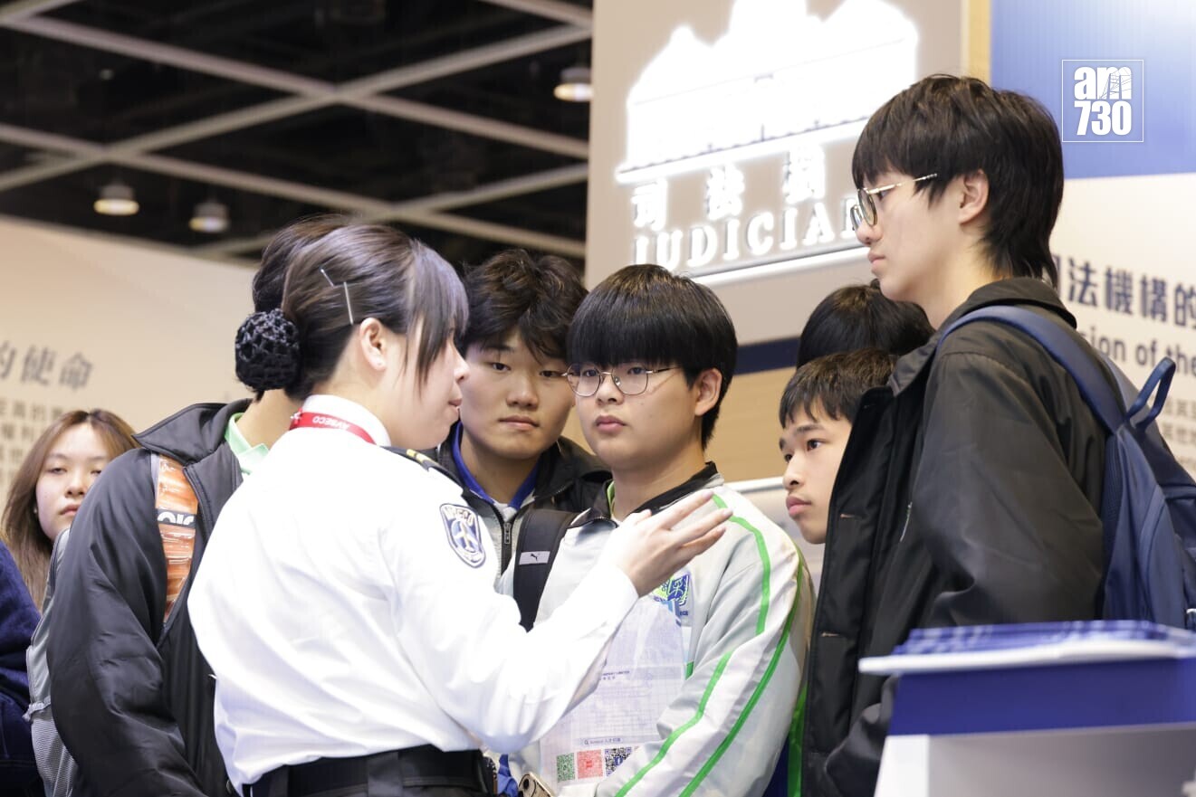 教育及職業博覽開鑼。(吳康琦攝)