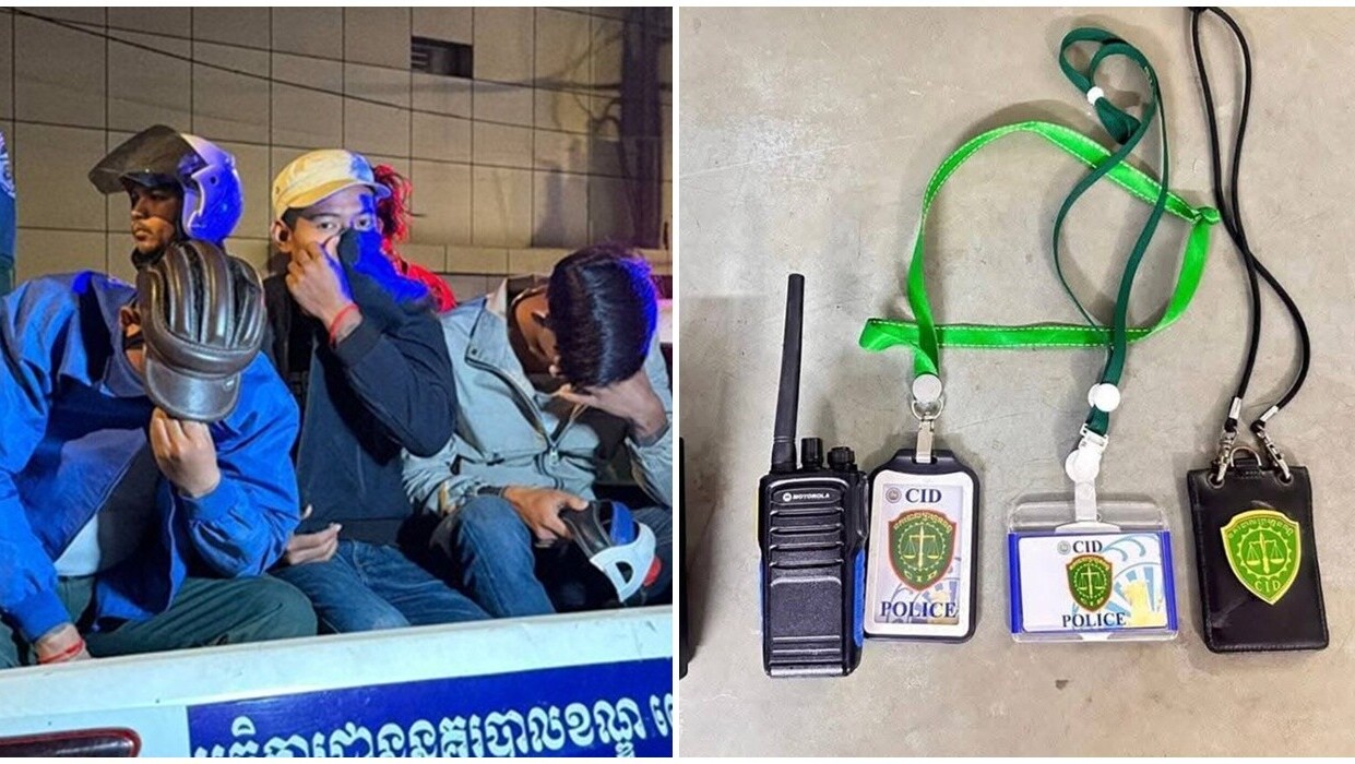 4男冒警攔車圖不軌，竟攔著正牌警局副局長。(FB)