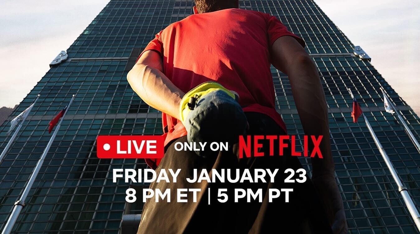 Alex Honnold周六徒手攀登101 Netflix全球直播