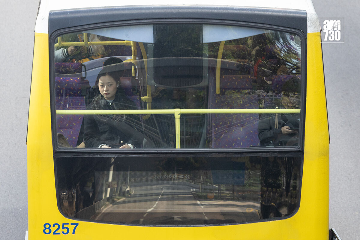 專營巴士乘客強制佩戴安全帶實施數日。(資料圖片／蘇文傑攝)