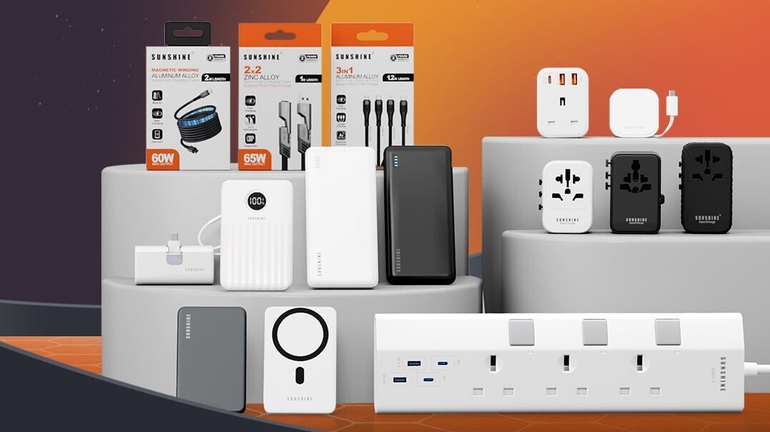 本地照明品牌Sunshine推出多款充電配件。