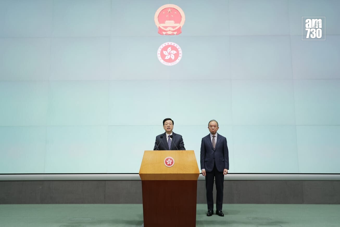 政制及內地事務局局長曾國衞指因前列腺癌指數持續上升，經治療後無甚改善，與家人及醫生商量後決定請辭(吳康琦攝)