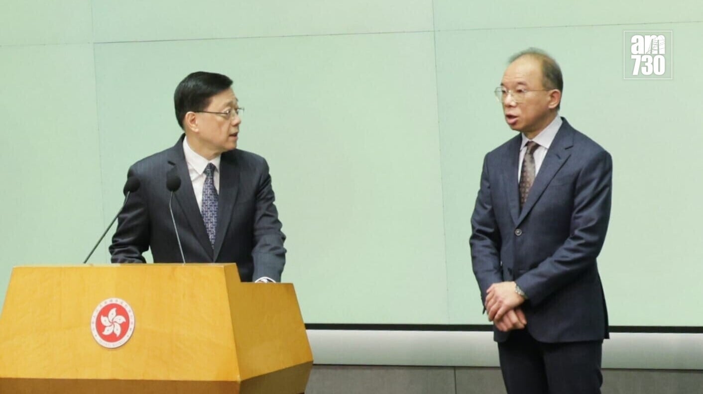 政制及內地事務局局長曾國衞指因前列腺癌指數持續上升，經治療後無甚改善，與家人及醫生商量後決定請辭(吳康琦攝)