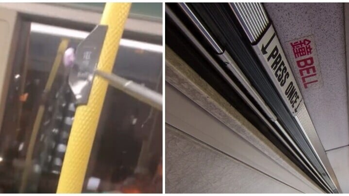 巴士戴安全帶乘客伸縮棍按落車鐘　網民倡重新安裝「電鐘帶」