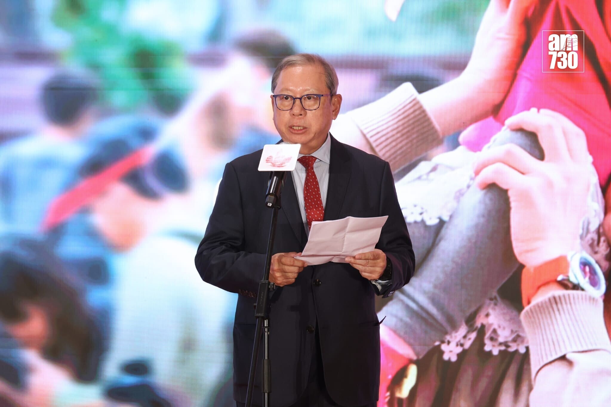 旅發局主席林建岳表示，會宣傳宣傳香港多姿多彩的新春活動。(林俊源攝)