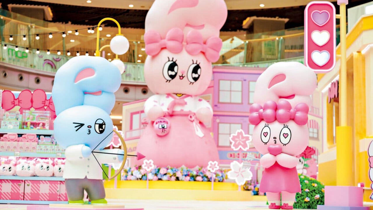 MCP新都城中心 6米高絨毛韓服Esther Bunny登場