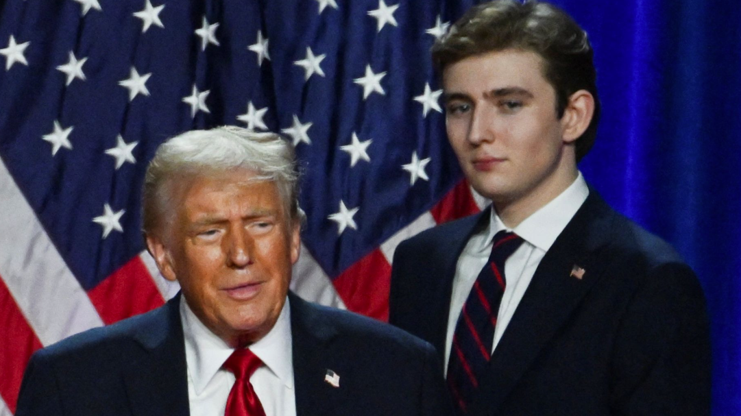 特朗普幼子巴倫捲入一宗襲擊案。(資料圖片)