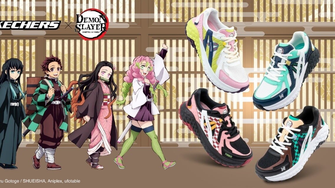 SKECHERS聯乘鬼滅之刃推Monster Evo鞋款及服飾 炭治郎綠黑格仔搶鏡