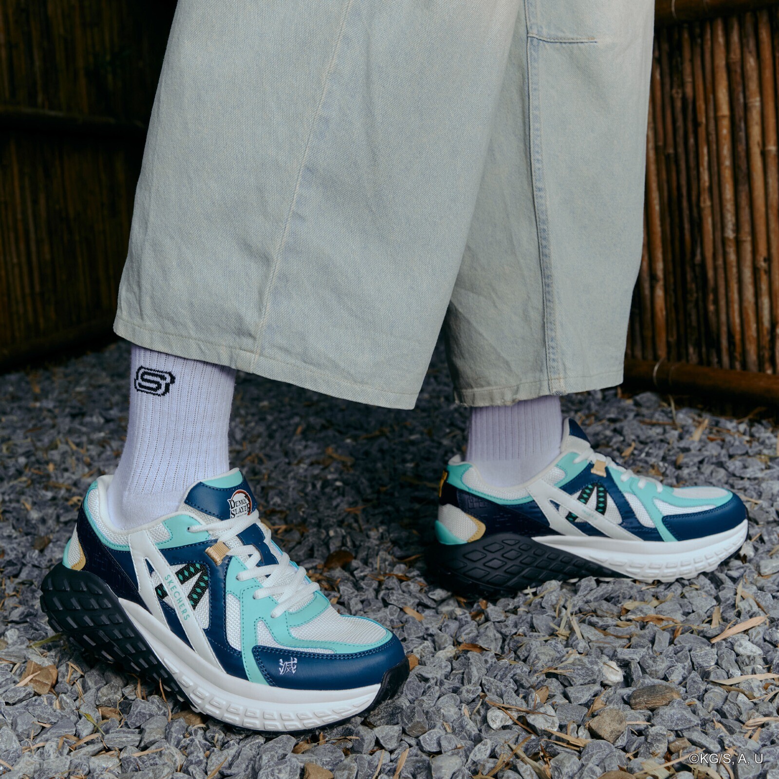 SKECHERS x《鬼滅之刃》– SKECHERS Monster Evo 系列「霞柱」時透無一郎