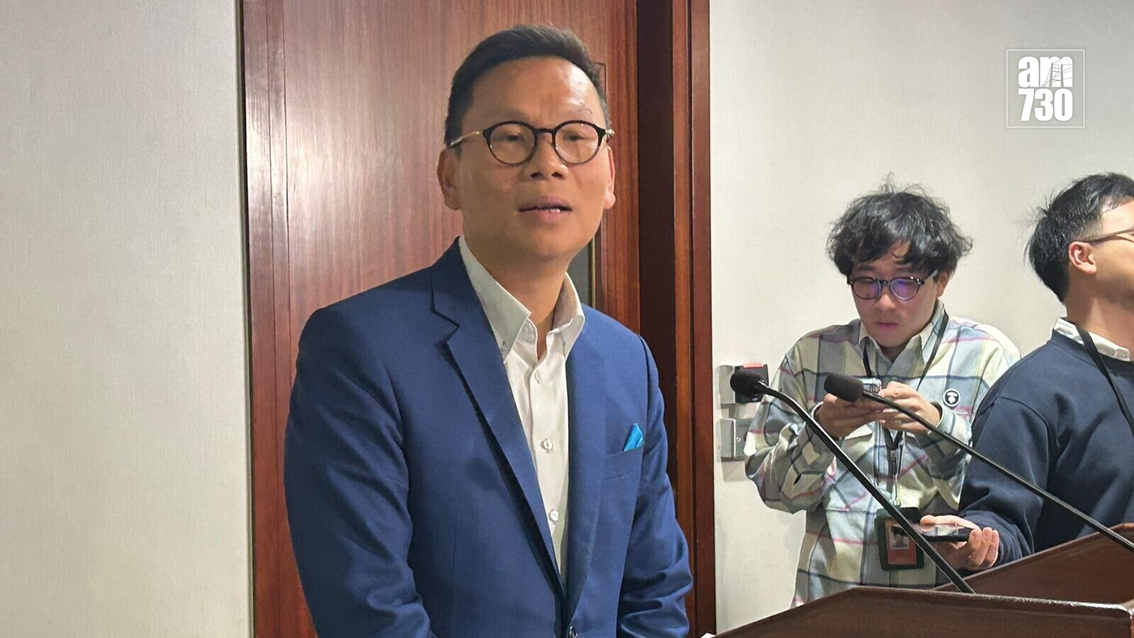 陳恒鑌承認審議時無留意安全帶條文現技術錯誤，指「焦點擺咗第二度」(陳芷晴攝）