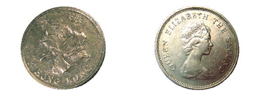 Coins 1 dollar收銀車接受的硬幣,1978 年或以後的一元硬幣
