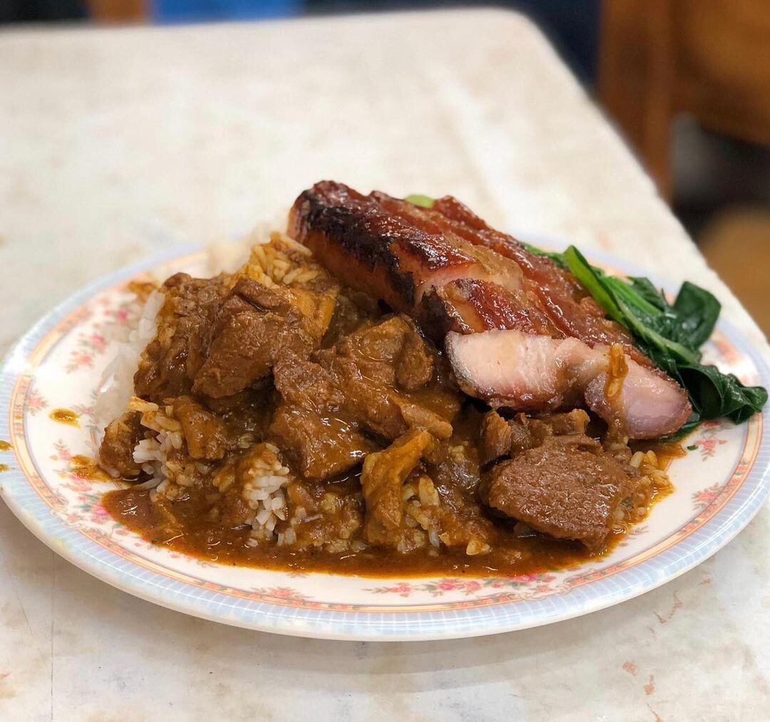 燒味咖哩雙拼！（相片來源：instagram：Justafoodie）