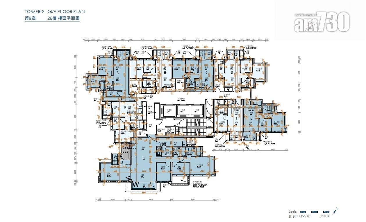 新盤樓書|KOKO MARE面積310至1078方呎 標準戶兩房佔近80%