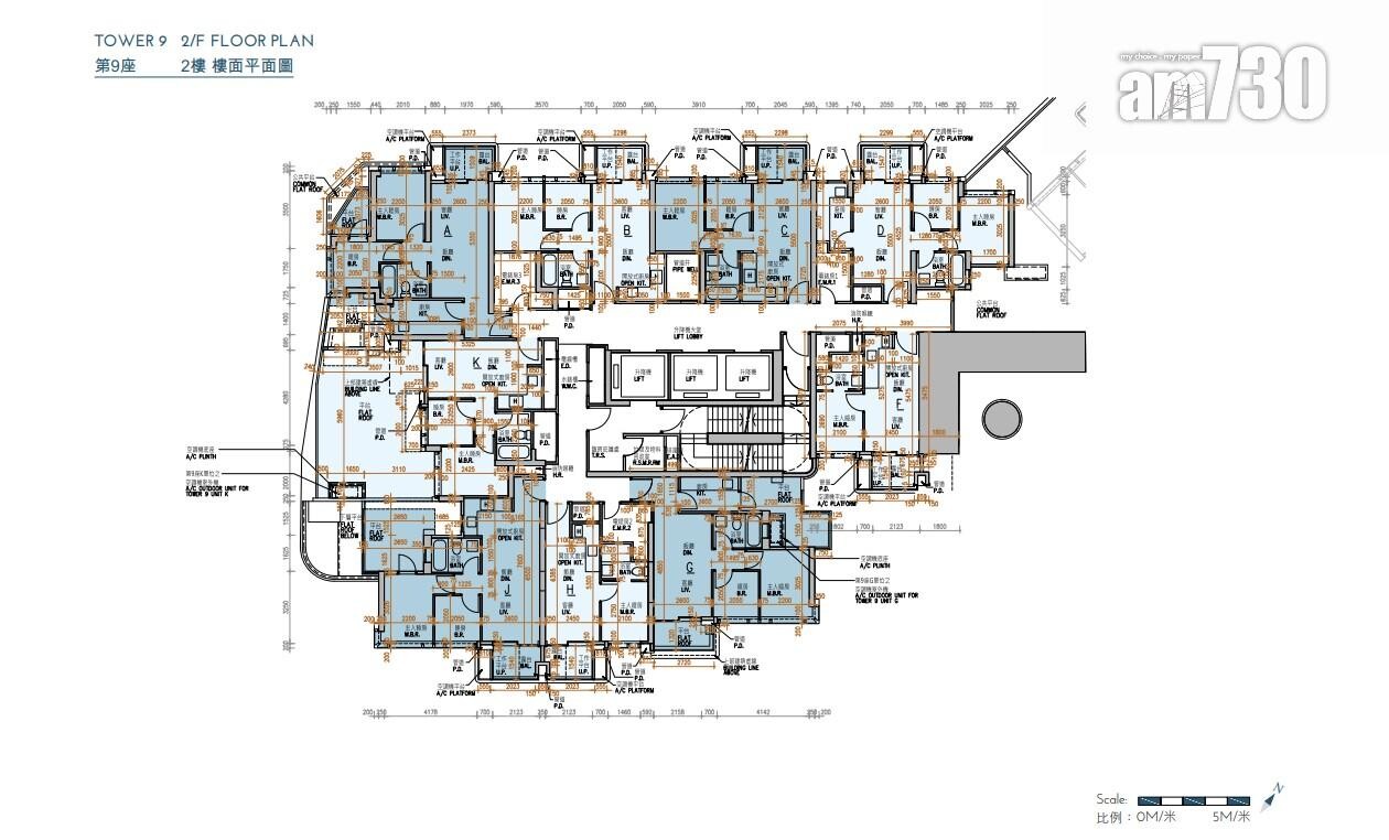 新盤樓書|KOKO MARE面積310至1078方呎 標準戶兩房佔近80%