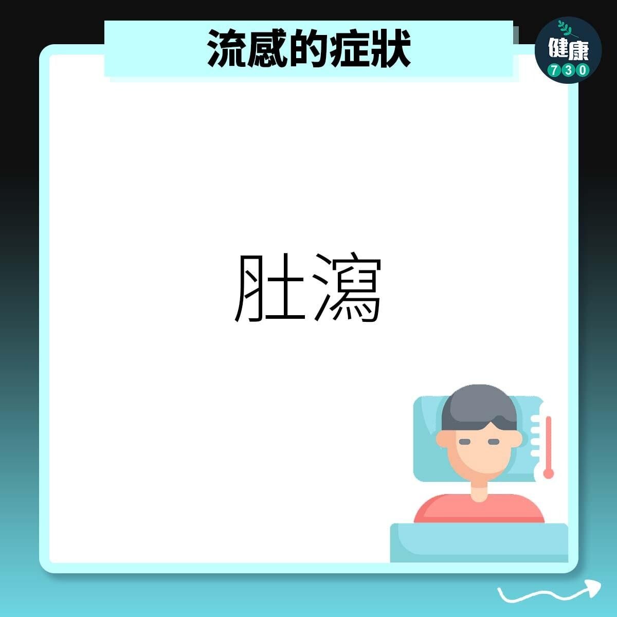 流感症狀之肚瀉。(am730製圖)