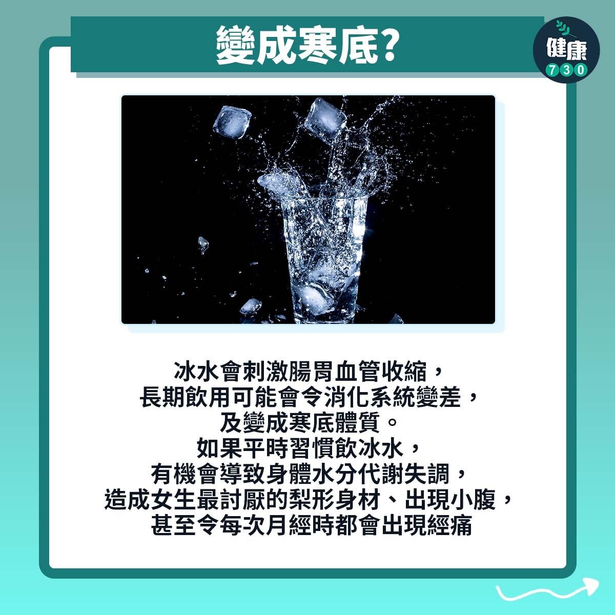 夏天飲冰水迷思。(AM730製圖)