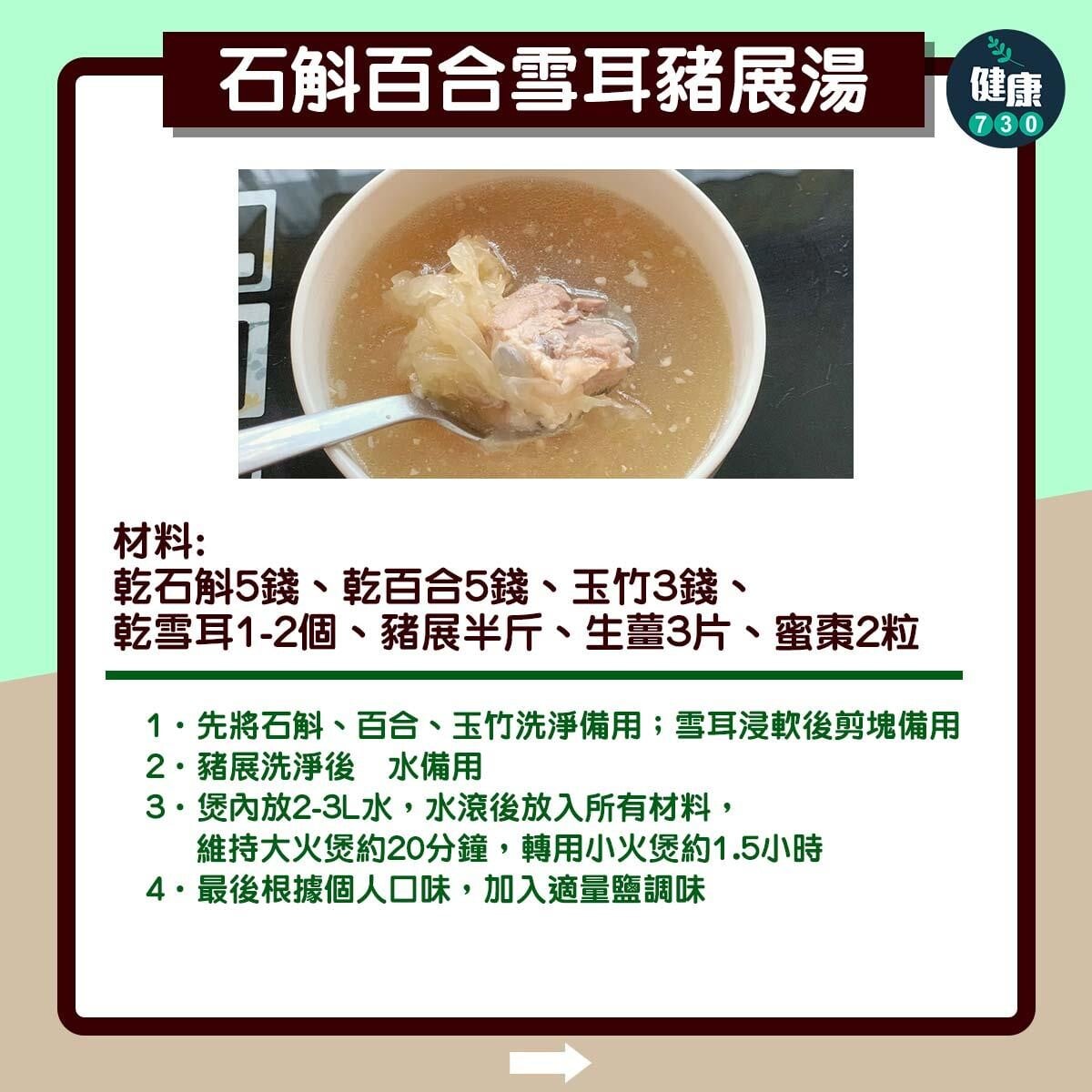 8款湯水推介。（am730製圖）