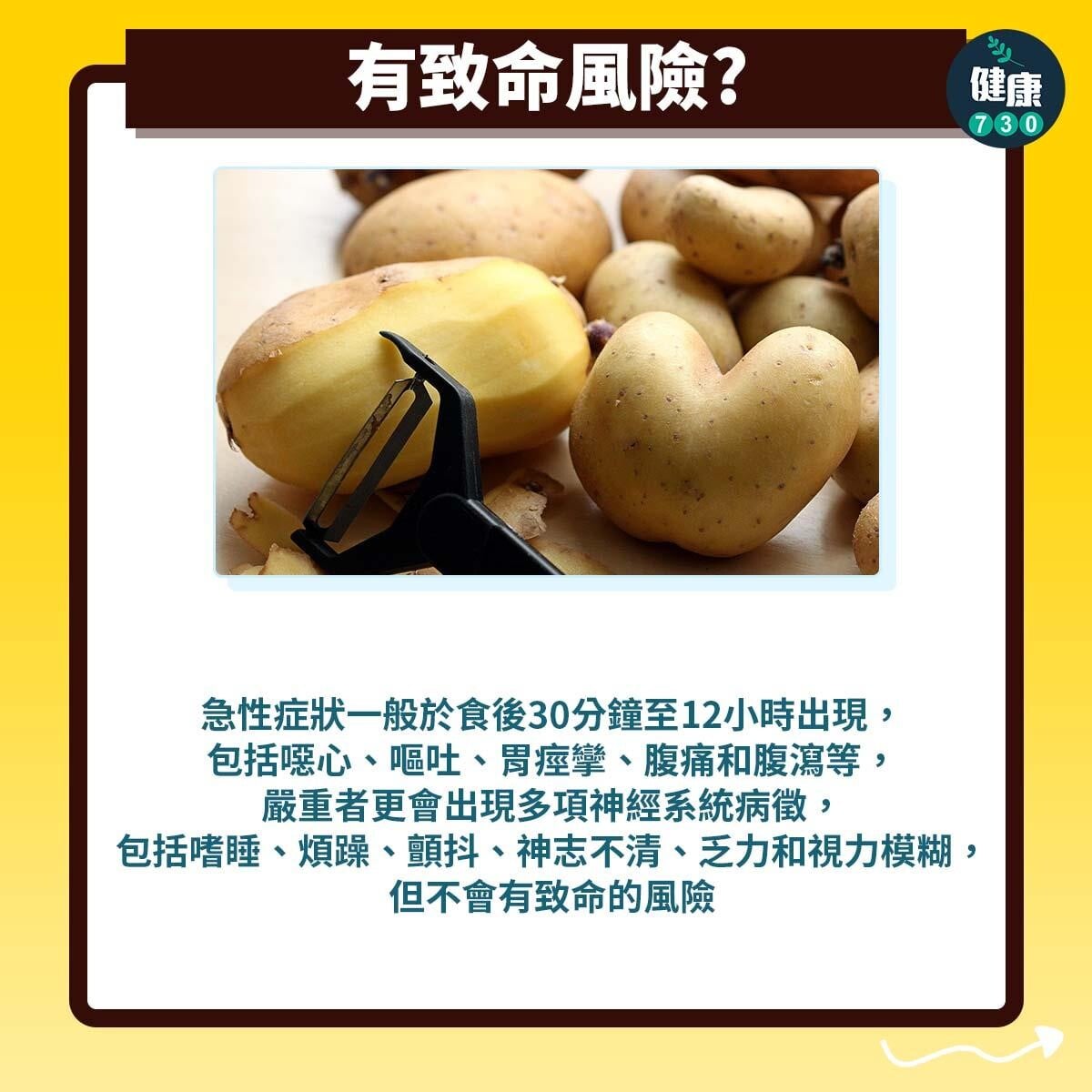 食物營養｜薯仔小心中毒，買薯仔時注意事項（am730製圖）