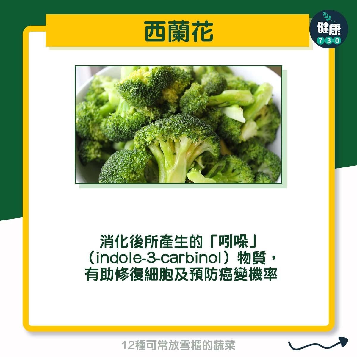 12種可常放雪櫃的蔬菜 - 西蘭花
