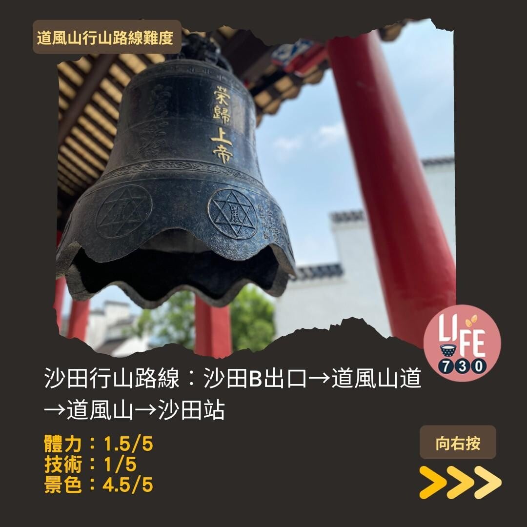 道風山行山路線難度及交通(am730製圖)