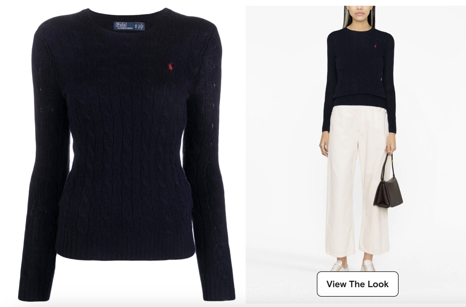 雙11優惠｜Polo Ralph Lauren logo-embroidered wool-cashmere jumper  特價：$1,200；原價：$1,600
