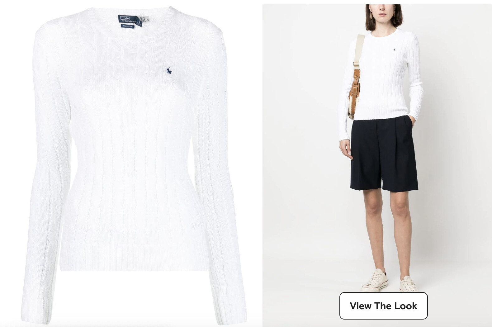 雙11優惠｜Polo Ralph Lauren Julianna cable-knit jumper  特價：$1,102；原價：$1,469