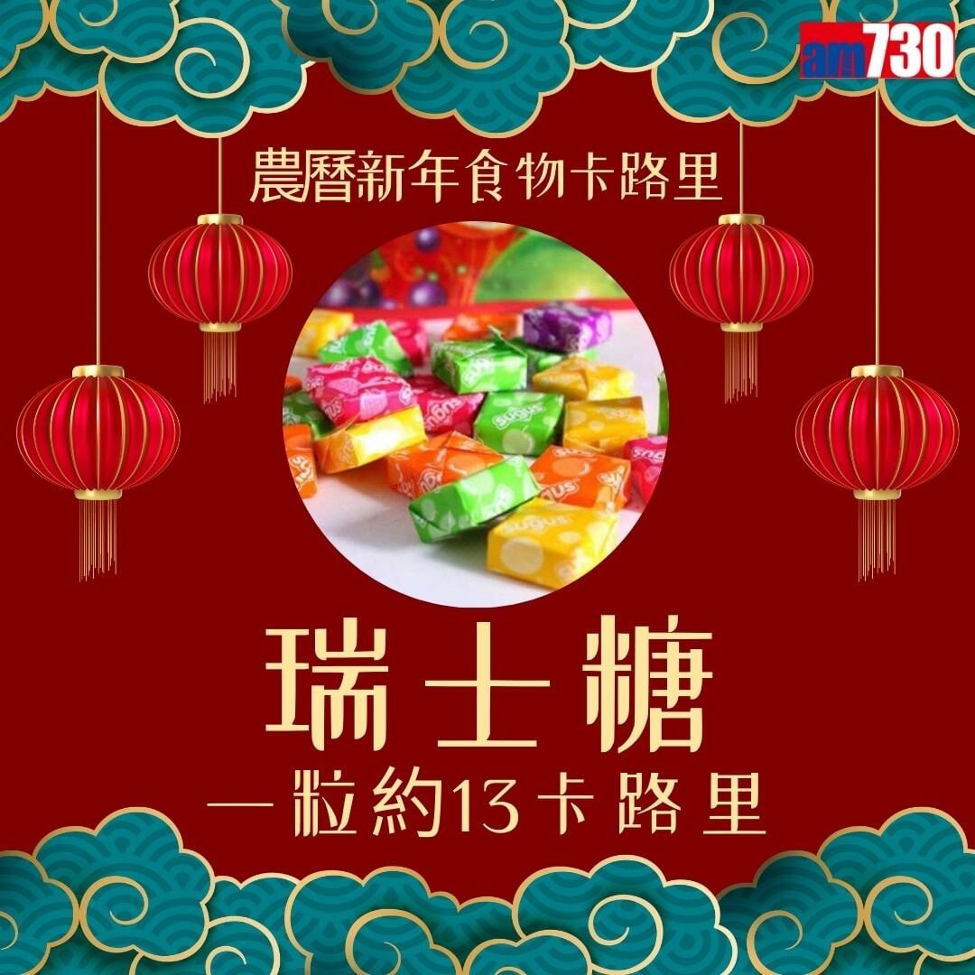 農曆新年食物,年糕、蘿蔔糕、湯圓、黃金糕邊款卡路里最高?(am730製圖)