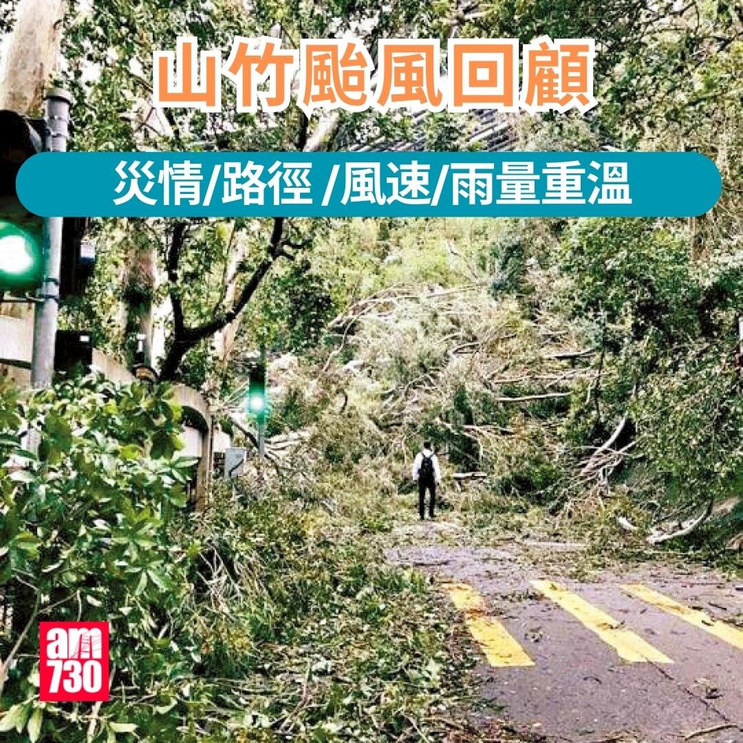 山竹颱風回顧|災情/路徑/風速/雨量重溫(am730製圖)