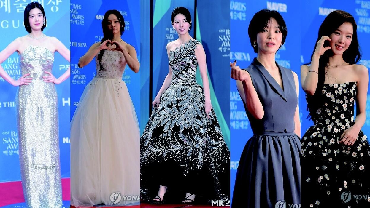 《百想藝術大賞》紅地氈星光熠熠 秀智閃石晚裝最矚目