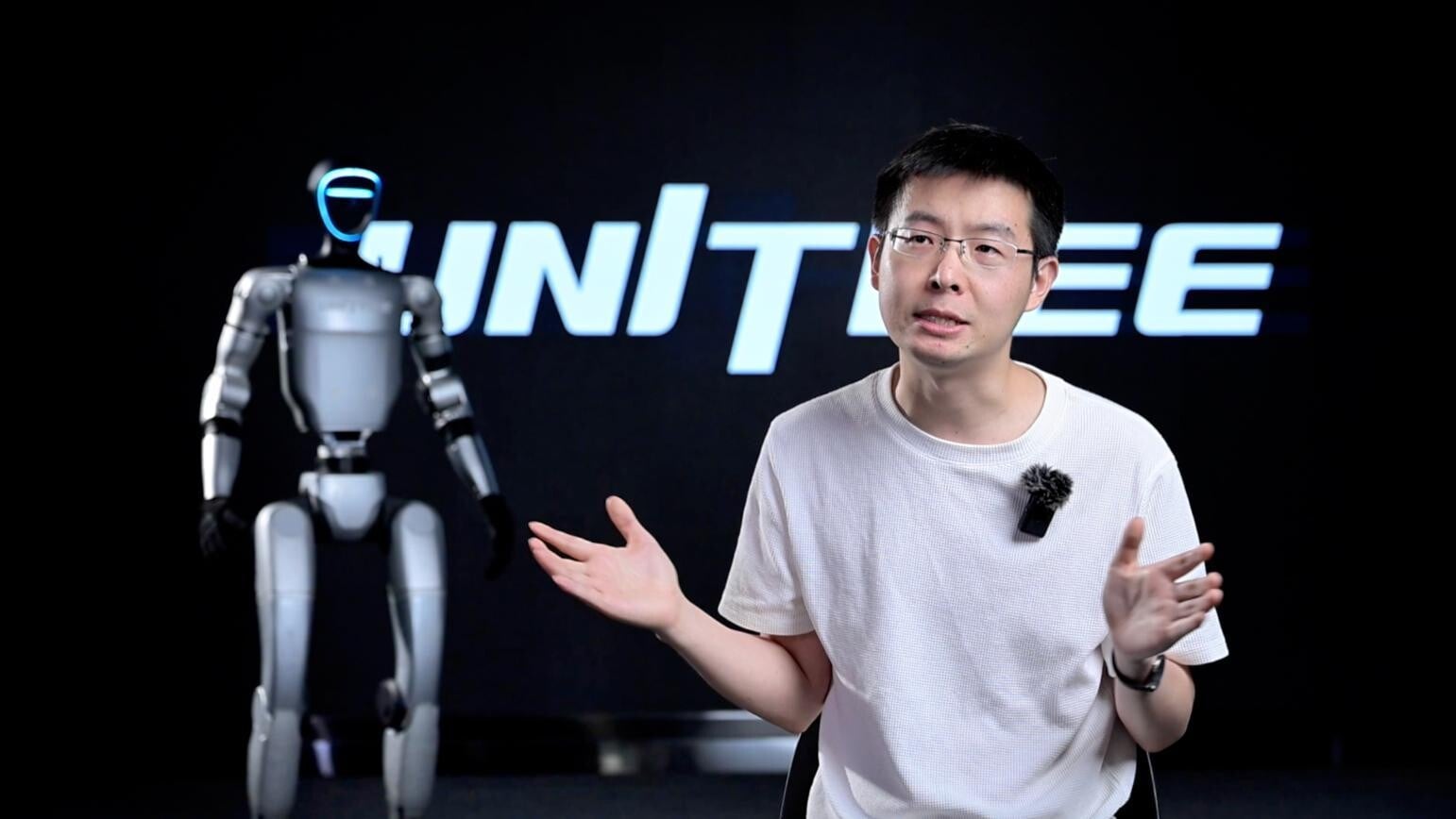 宇樹科技創辦人、CEO王興興身家破千億元人民幣。（資料圖片／新華社）