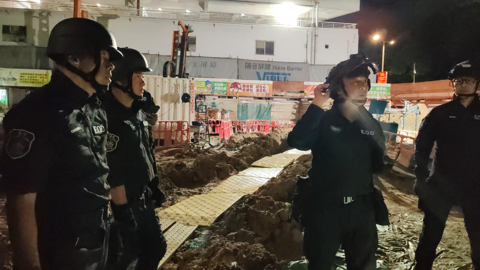 鰂魚涌濱海街16至22號地盤發現第二次世界大戰時的空投炸彈