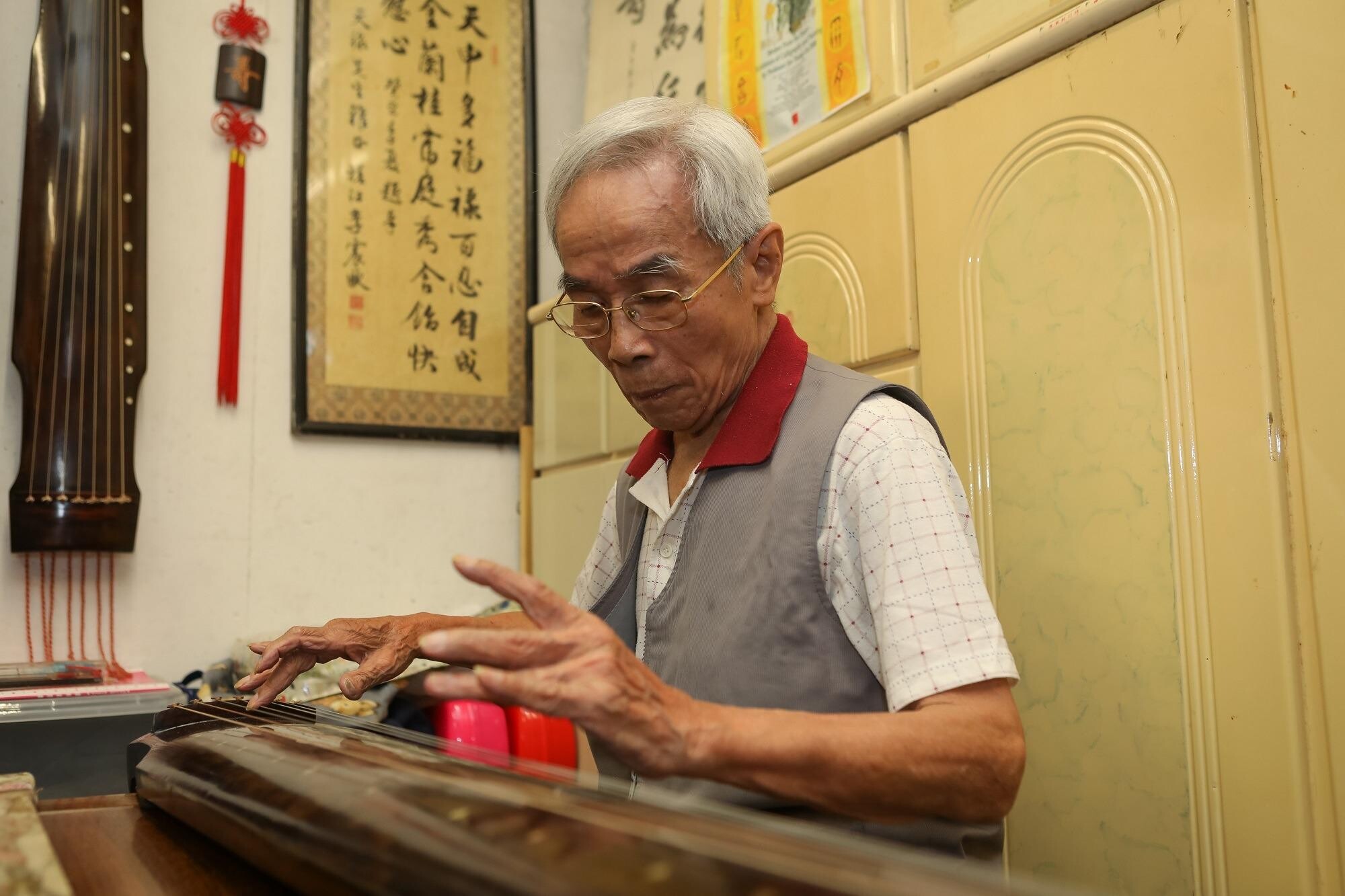 蔡昌壽是2018年成為第五批國家級非遺古琴技藝的代表性傳承人，年逾90歲的他今年（2025年）2月離世，但由其傳承的造琴技術卻薪火永傳。（圖片來源：中國文化研究院）