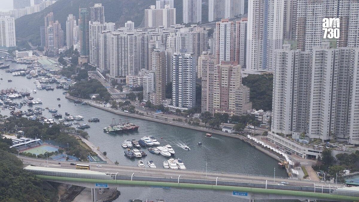 擬建的南港島線西段，會以高架橋形式途經香港仔海旁一帶。(資料圖片)