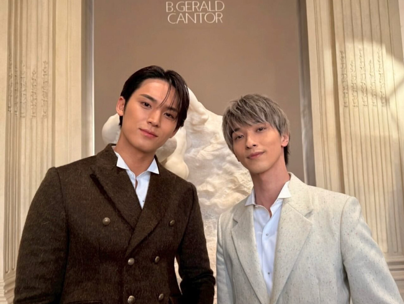 橫濱流星與MINGYU合照。