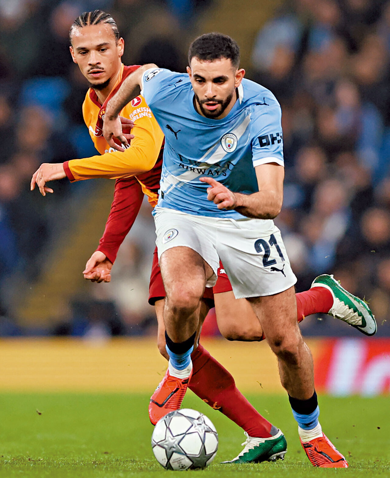 曼城中前場強勁、攻擊瓣數多。