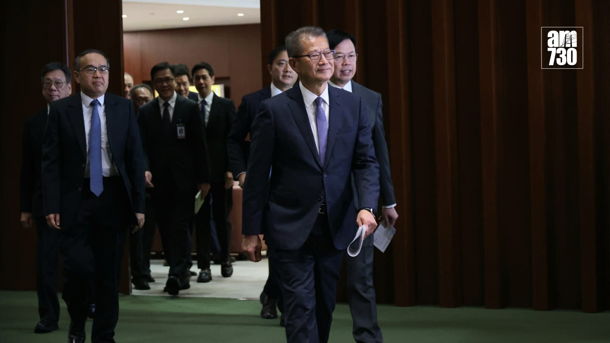 新一屆立法會首次舉行前廳交流會，財政司司長陳茂波出席。(周令知攝)