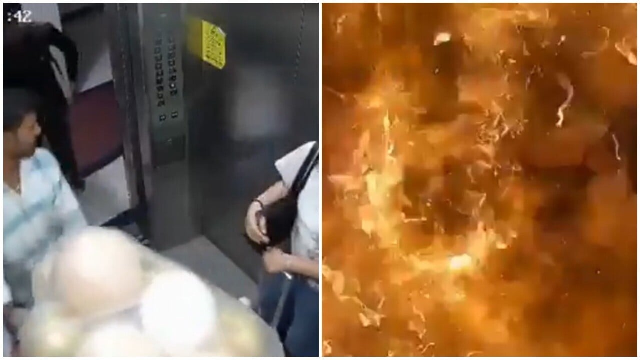 送貨員帶生日氣球入升降機，秒爆巨大火球釀2傷。(X)