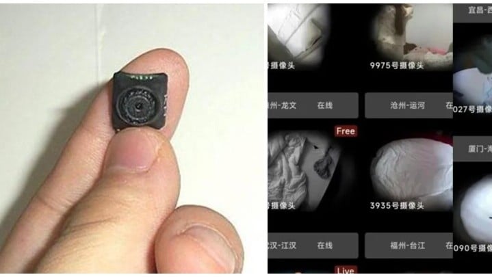 酒店出現針孔偷拍攝影機問題在內地至少存在10多年，不少平台提供偷拍影片(網上圖片)